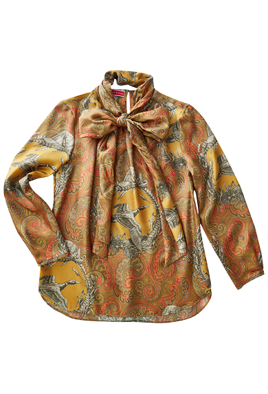 Seidenbluse Paisley + Ente