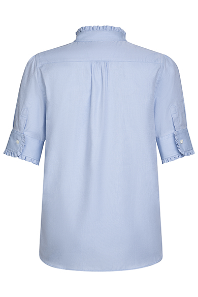Bluse Oxford Rschen, hellblau