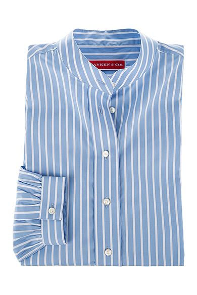 Bluse Stehkragen, Streifen