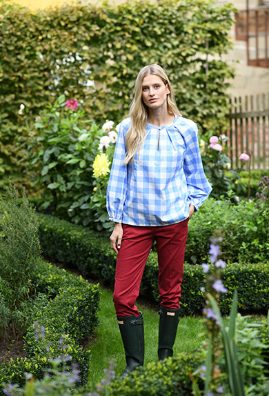 Sommerbluse Vichykaro gro�