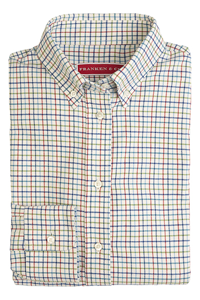 Bluse Button Down Tattersall