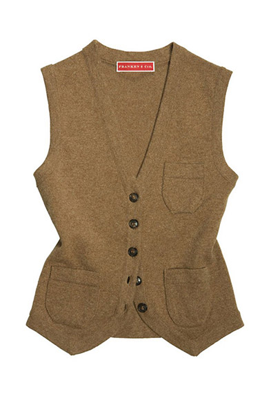 Gilet lambswool, beige