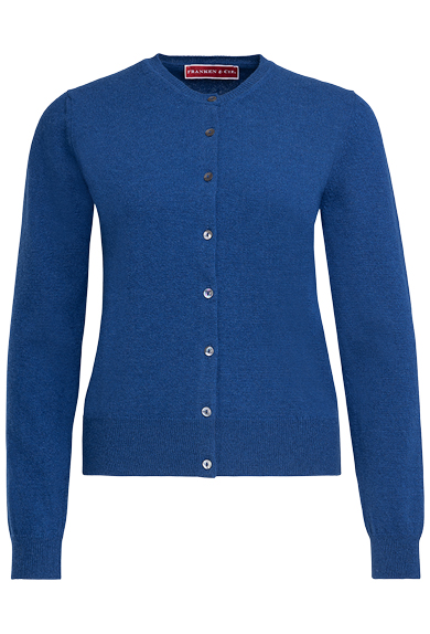 Cardigan Lambswool, Royal Blue