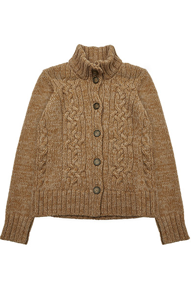 Strickjacke Zopfmuster