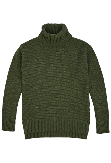 Sweater moss stitch, green