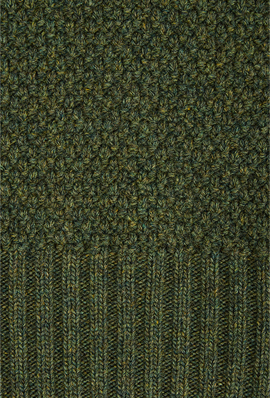 Sweater moss stitch, green