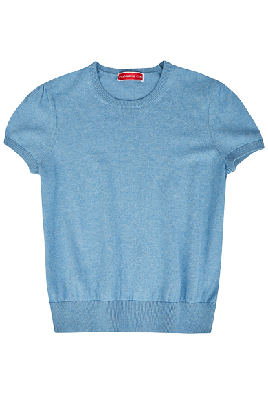 Sweater cotton, sky blue