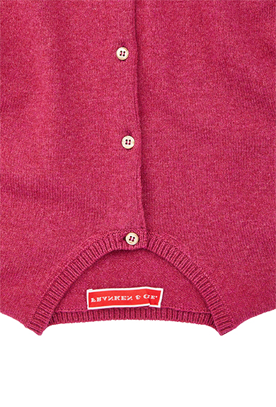 Cardigan lambswool, fuchsia