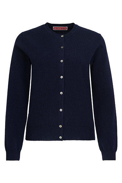 Cardigan Lambswool, navy