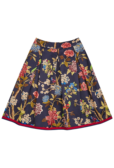 Rock Blumen und Vgel, Blau