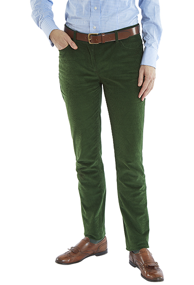 Corduroy trousers, green