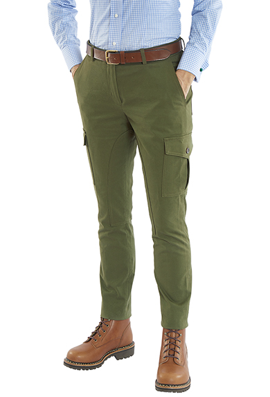 Cargo trousers, olive