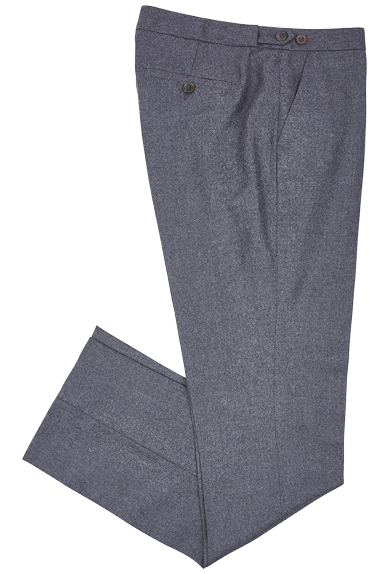 Trousers flannel, grey