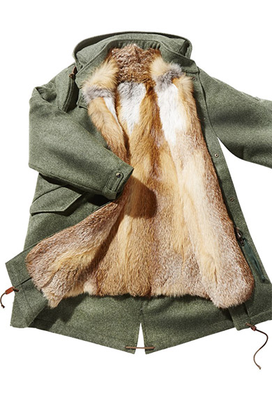 Field parka, loden