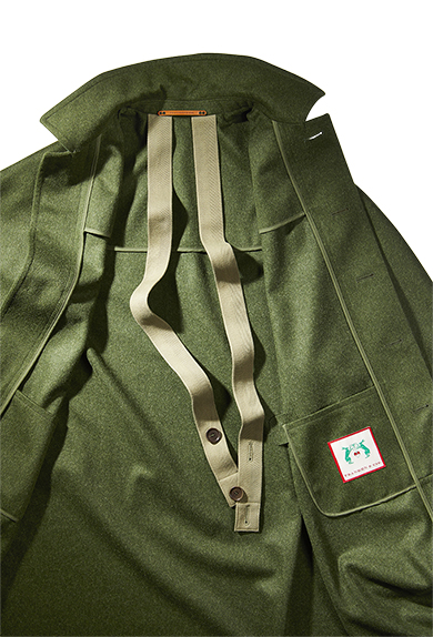 Field cape loden, green - shop online, Women