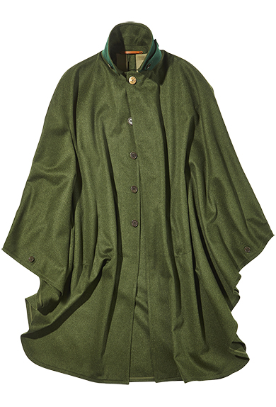 Field cape loden, green - shop online, Women