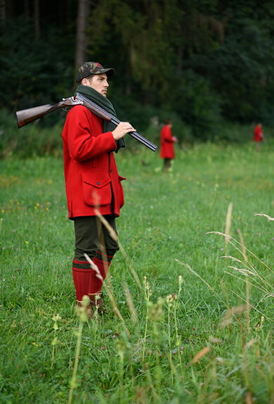 Jagdjacke, rot