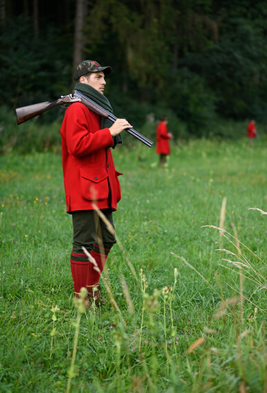 Jagdjacke, rot