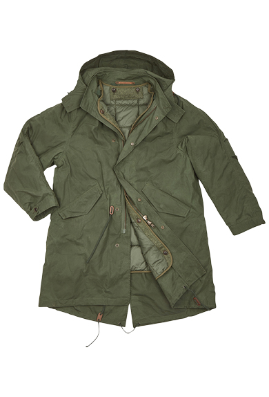 Parka waxcotton, green