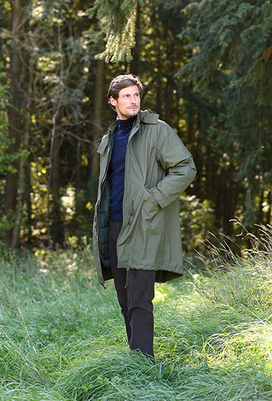 Parka waxcotton, green