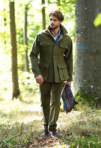 Tweed field jacket discount
