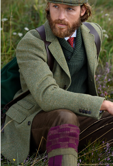 Jagdjacke Scottish Tweed