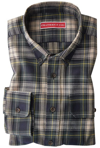 Shirt Flannel Gordon Tartan Shop Online Men Franken Cie