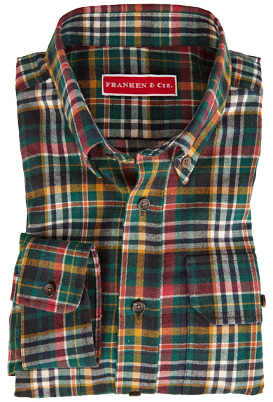 Shirt flannel with wool