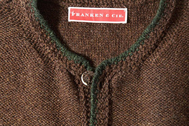 Vest Shetlandwool, brown