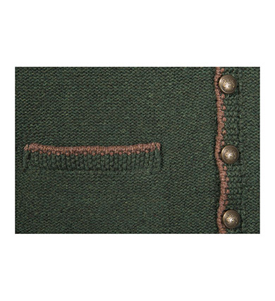 Vest shetland, green