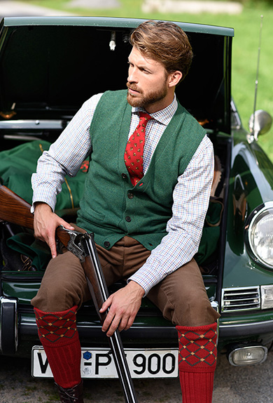 Weste Lambswool, grn
