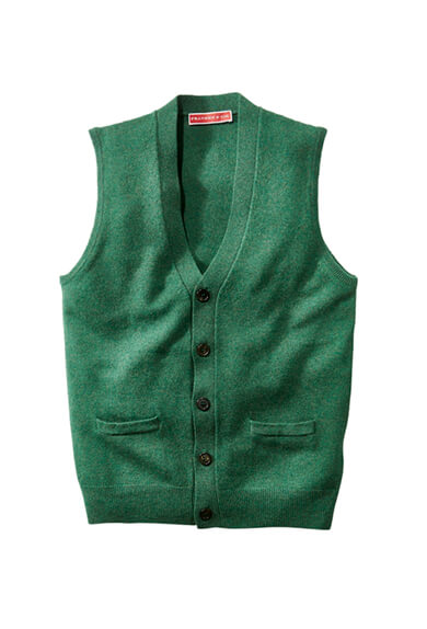 Weste Lambswool, grn
