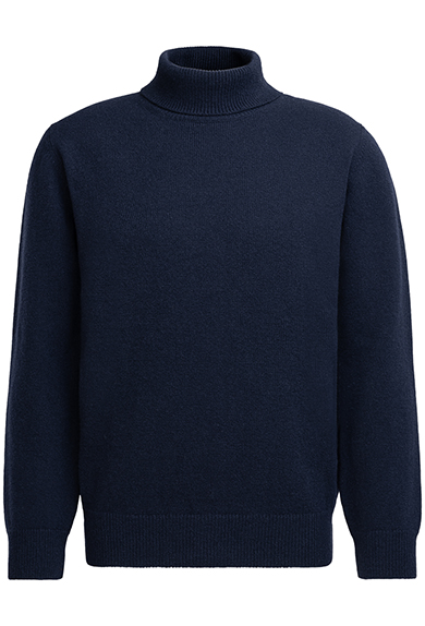 Rollkragenpullover 'Supergeelong', blau