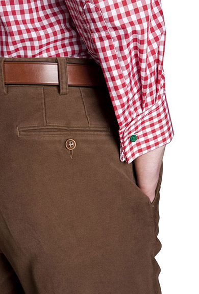 Heavy moleskin trousers, hazelnut