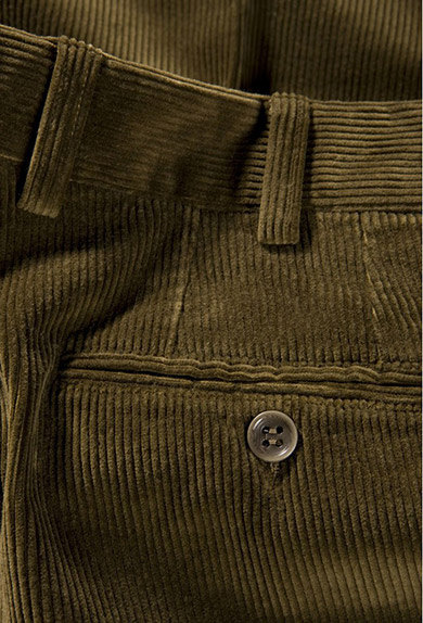 Corduroy trousers, olive