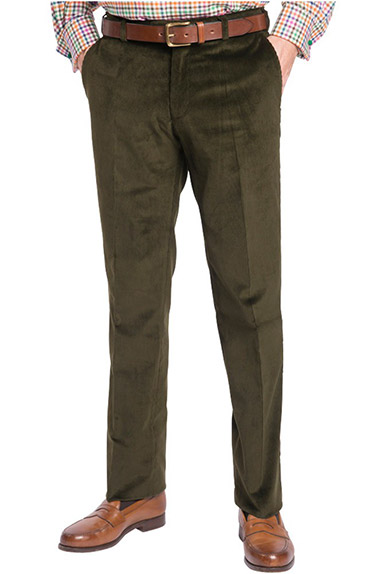 Corduroy trousers, olive