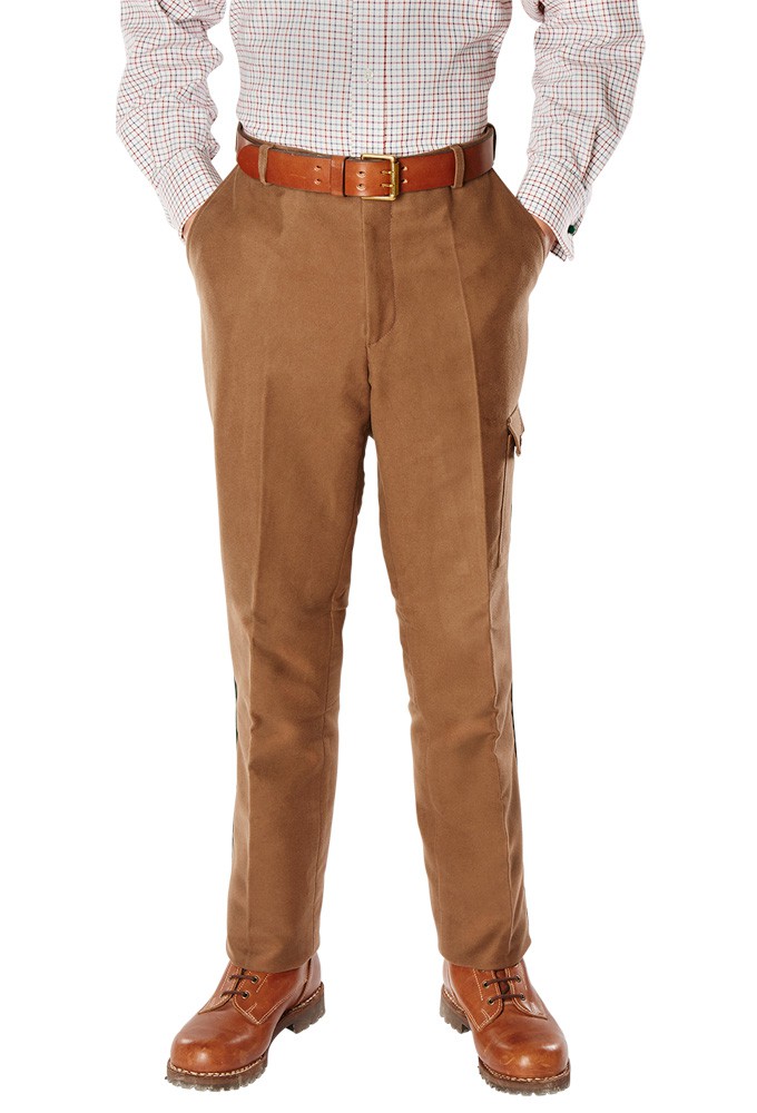 Field trousers moleskin, brown