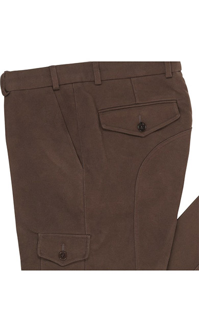 Field trousers moleskin, brown