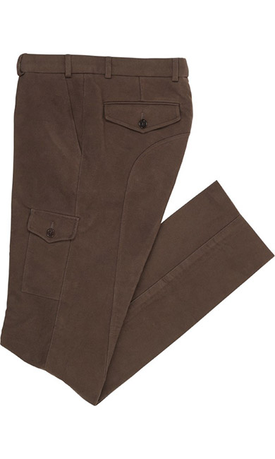 Field trousers moleskin, brown