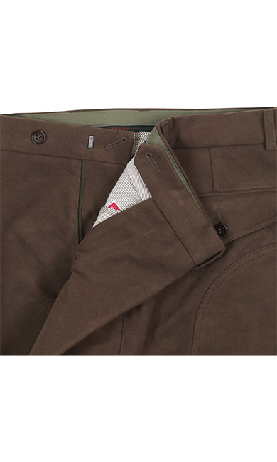 Field trousers moleskin, brown