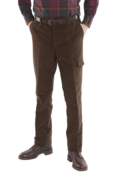 Field trousers moleskin, brown