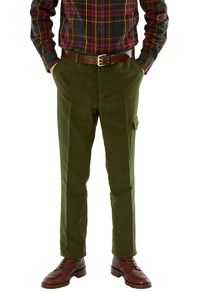 Field trousers moleskin, olive