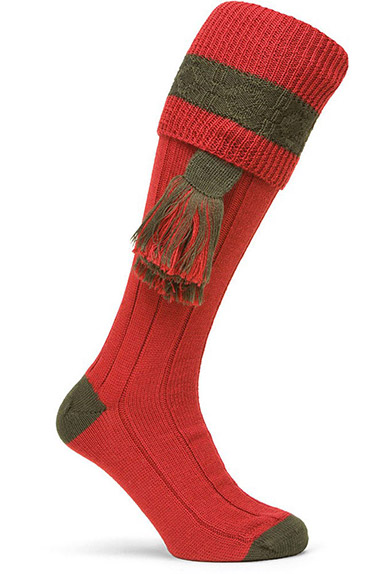 Gunsocks long, red