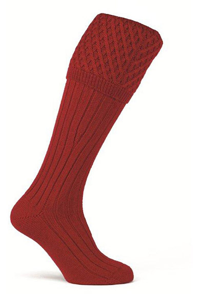 Gunsocks cable knit, chianti