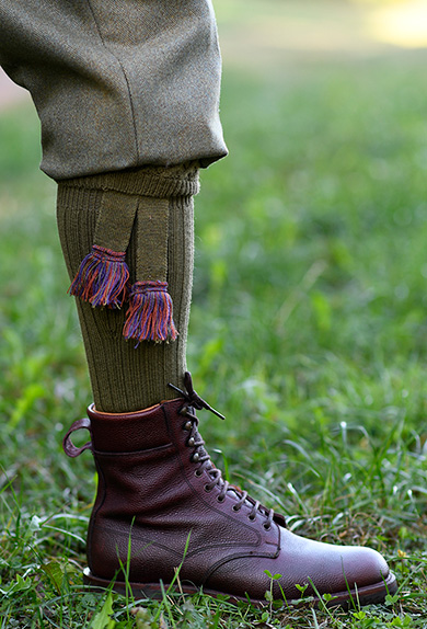 Gunsocks cable knit, old sage