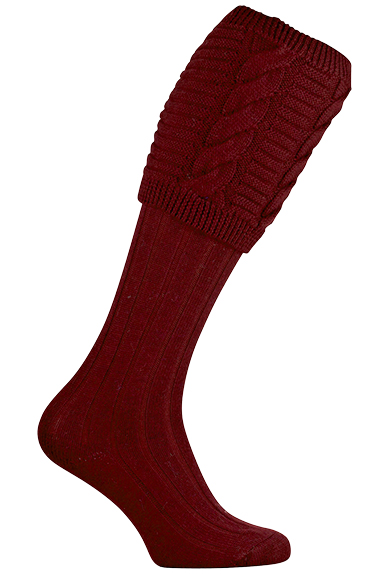 Gunsocks burgundy, cable