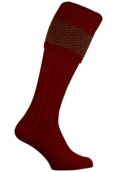 Gunsocks, olive/burgundy