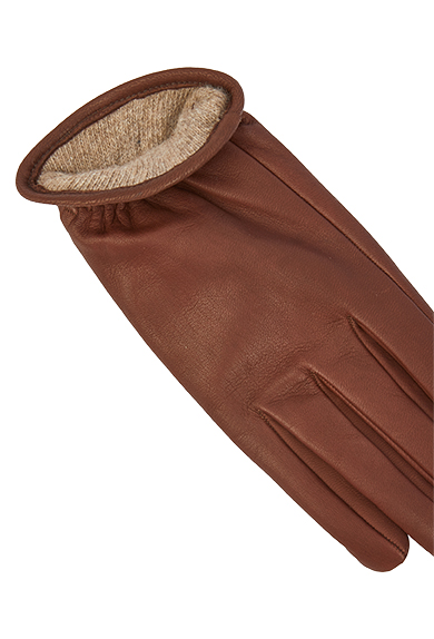 Gloves deer, brown