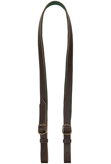 Gun sling leather, dark brown