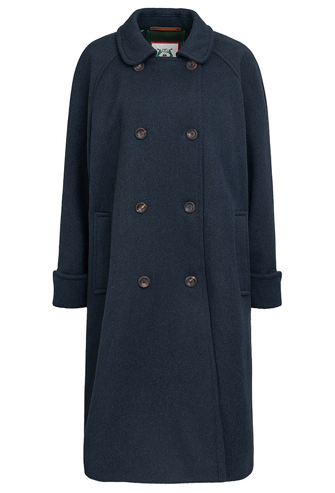 Doubleface-Mantel, navy